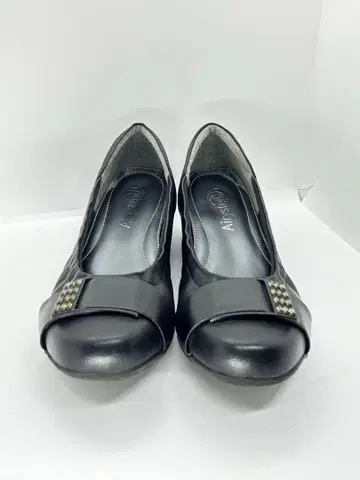 새상품급 가죽 신발 Airystep 에어리 스텝 블랙 웨지솔