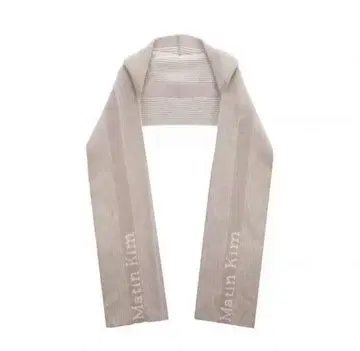 Martin Kim 스트라이프 후드 부착 머플러