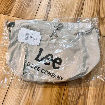 [ 새상품 ] Lee/리 BIG 사선 프린트 복조리 숄더 그레이