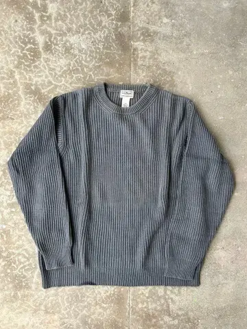 L.L.Bean 그레이 리브 니트 Knit 90s 아메카지