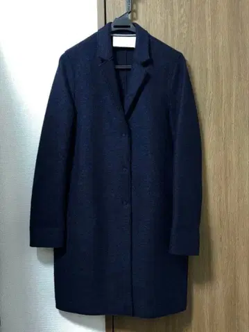 HARRIS WHARF LONDON 체스터 코트 네이비