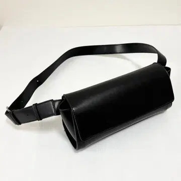 VIS 가로형 숄더백 블랙