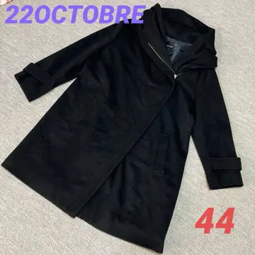 22OCTOBRE 코트 블랙 모 100% 44