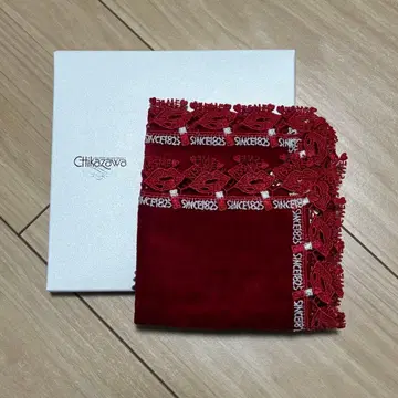 [ 미사용 새상품 ] 긴자와 레이스 타월 손수건 키스미 이세한