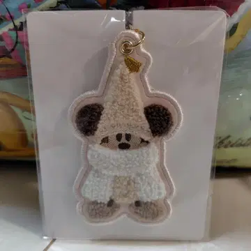 디즈니 크리스마스 릴린린 키체인 베이지