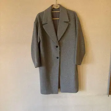 택 포함 새상품 GU 울 블렌드 오버 사이즈 체스터 코트