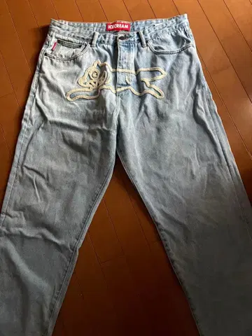ICECREAM 자수 디자인 데님 팬츠 36