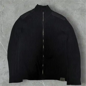 Nautica 드라이버즈 니트 집업 명령어 니트 블랙