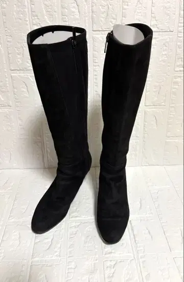 REGAL 블랙 스웨이드 롱 부츠 22.5cm 예쁜 언니 스타일.