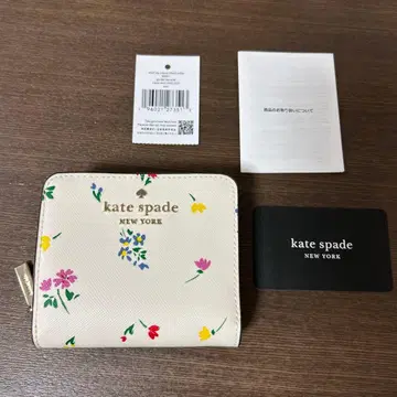 케이트 스페이드 접이식 지갑 중고품 꽃무늬