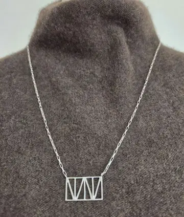 K.KAJU 케이카주 실버 목걸이 롱