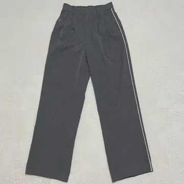 로리즈팜 사이드 라인 플레어 팬츠 와이드 턱 슬랙스 S