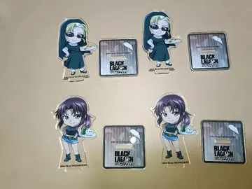BLACKLAGOON 콜라보 카페 에다 레비 미니 캐릭터 아크릴 스탠드