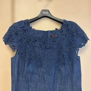 YUKI TORII 데님 원피스 레이스