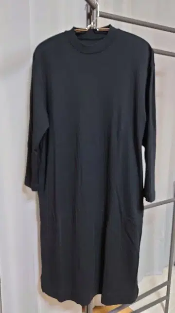 무인양품 S 사이즈 7부 소매 무릎 기장 티셔츠 원피스