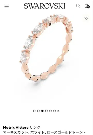 SWAROVSKI Matrix Vittore 반지