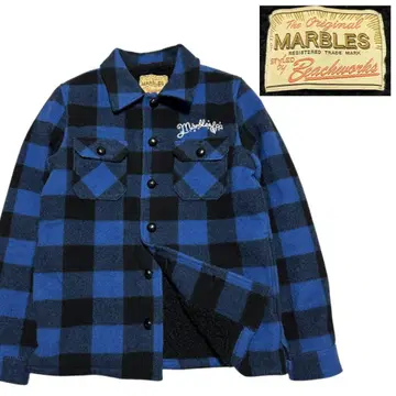 MARBLES 마블즈 버팔로 체크 셔츠 자켓