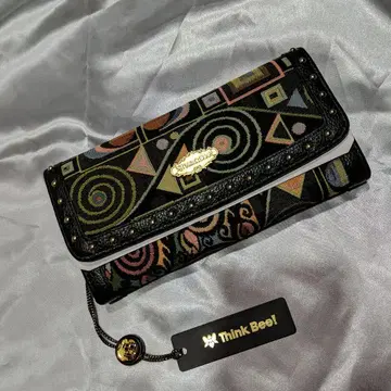 Think Beel 기하학 패턴 장지갑 박스 포함