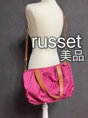 러셋 토트백 숄더백 핑크 새상품급