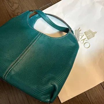 WAKO 터콰이즈 색상 핸드백