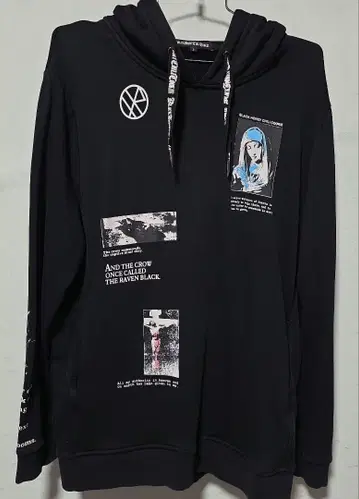 블랙 허니 칠리 쿠키 그래픽 아트 후드티 3 L