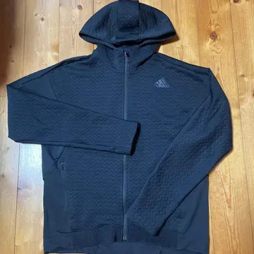 adidas 블랙 풀 지퍼 자켓