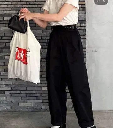 Manon fripes [ 미사용품 ] 마이 그루카 팬츠 블랙 soyy.