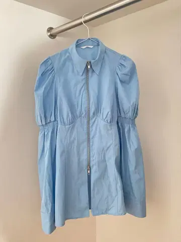 [ FRONT ZIP SH BL ] 프론트 지퍼 셔츠 블라우스