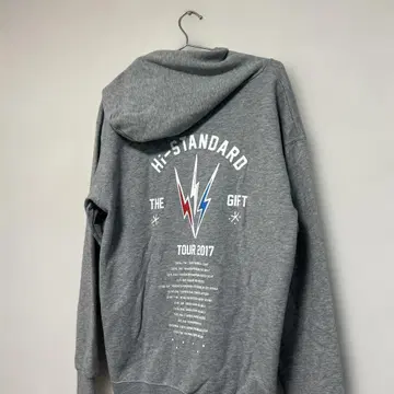 초레어 디자인 Hi standard 후드티 굿즈 그레이