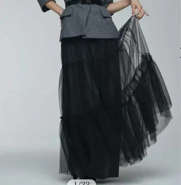 미사용 새상품 샤샤 스커트 콤비 팬츠