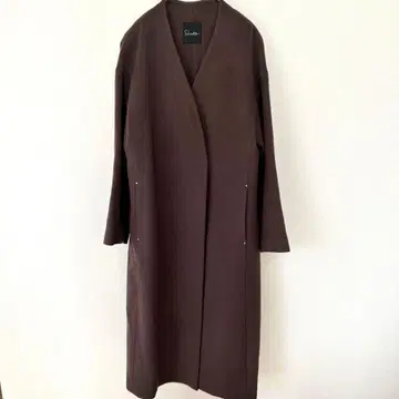 어반 리서치 로쏘 노카라 롱 코트 캐시미어 혼방 브라운