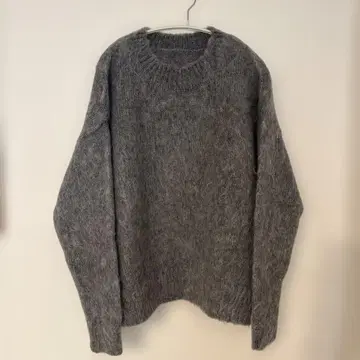 유니폼 익스페리먼트 모헤어 니트 그레이