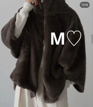 시마무라 hideka 지퍼 퍼 블루종 다크 브라운 M 2025