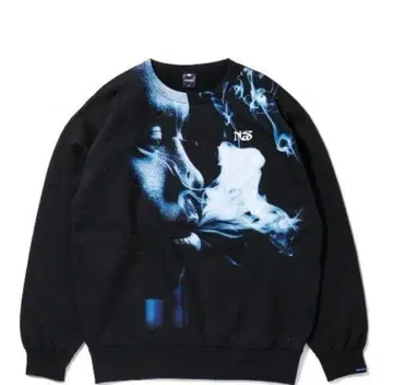 APPLEBUM NS 블랙 맨투맨 트레이닝복