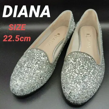DIANA 다이애나 펌프스 글리터 라메 실버 22.5cm