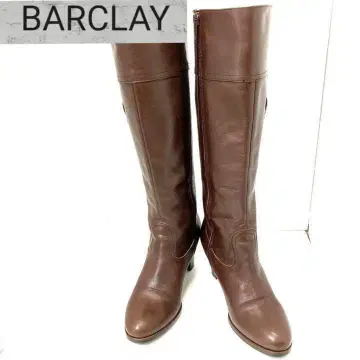 BARCLAY 버클레이 짙은 갈색 롱 부츠 23cm
