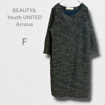 뷰티앤유스 원피스 드레스 트위드 V넥 무릎 기장 가을/겨울