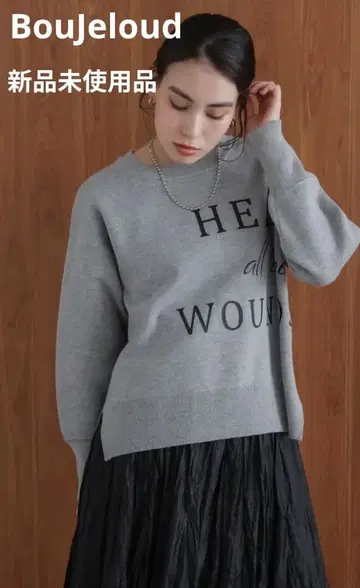 Bou Jeloud 맨투맨 라이크 로고 니트