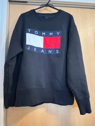 TOMMY JEANS 블랙 맨투맨 XL