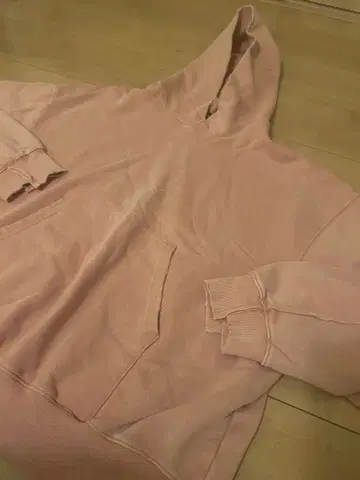 MAISON SPECIAL 후드 부착 핑크 후드티