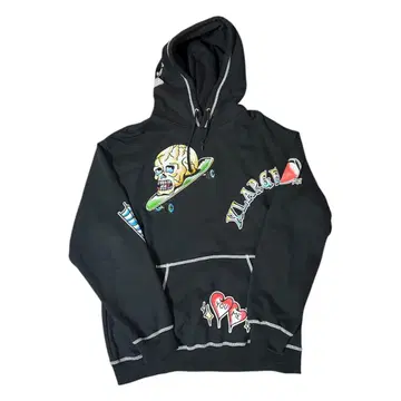 XLARGE 그래픽 후드티 블랙 L 새상품급 구제 의류 스트릿