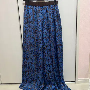 와이드 팬츠 파랑과 브라운 RADIATE