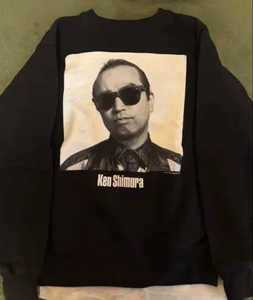 시무라 켄 x journal standard 프린트 맨투맨 블랙