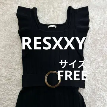 리젝시 와플 슬리브 니트 원피스