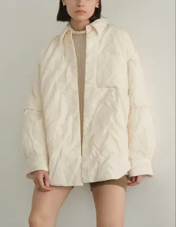 CLANE PADDED CRUMPLY SHIRT JACKET