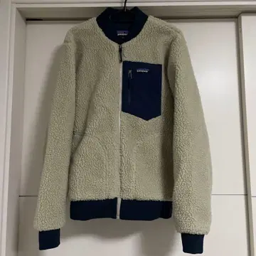 patagonia 플리스 자켓 S 크림/네이비