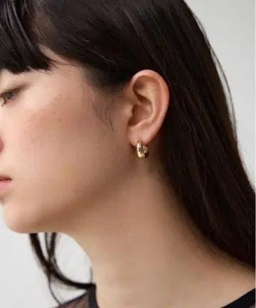 스테인리스 프티 후프 귀걸이