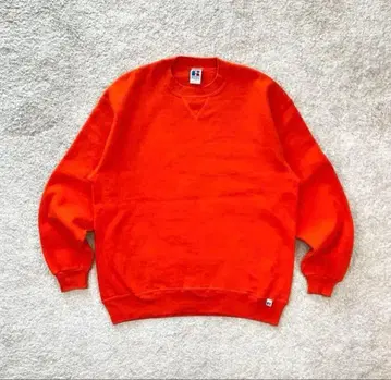 90s 러셀 애슬레틱 맨투맨 오렌지 USA제 XL