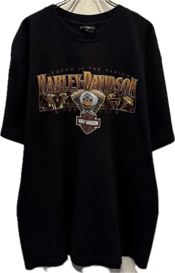00's 할리 데이비슨 티셔츠 할리 t