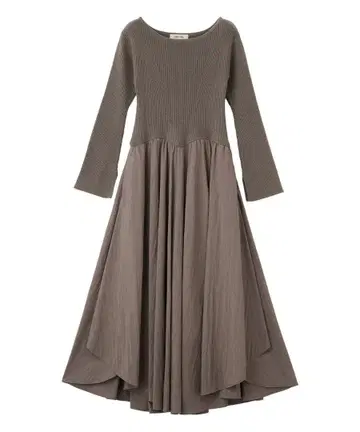 완판 코코딜 택 포함 새상품 M 페탈 헤무 스커트 도킹 니트 원피스